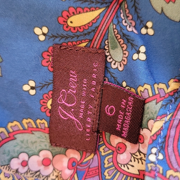 J.Crew Liberty Flora Ruffled Top - Picture 9 of 10